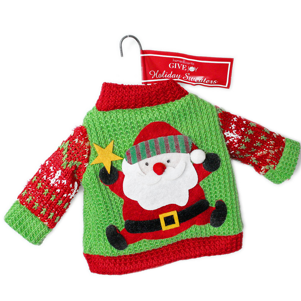 Santa Ugly Christmas Sweater Ornament - The Ugly Sweater Shop