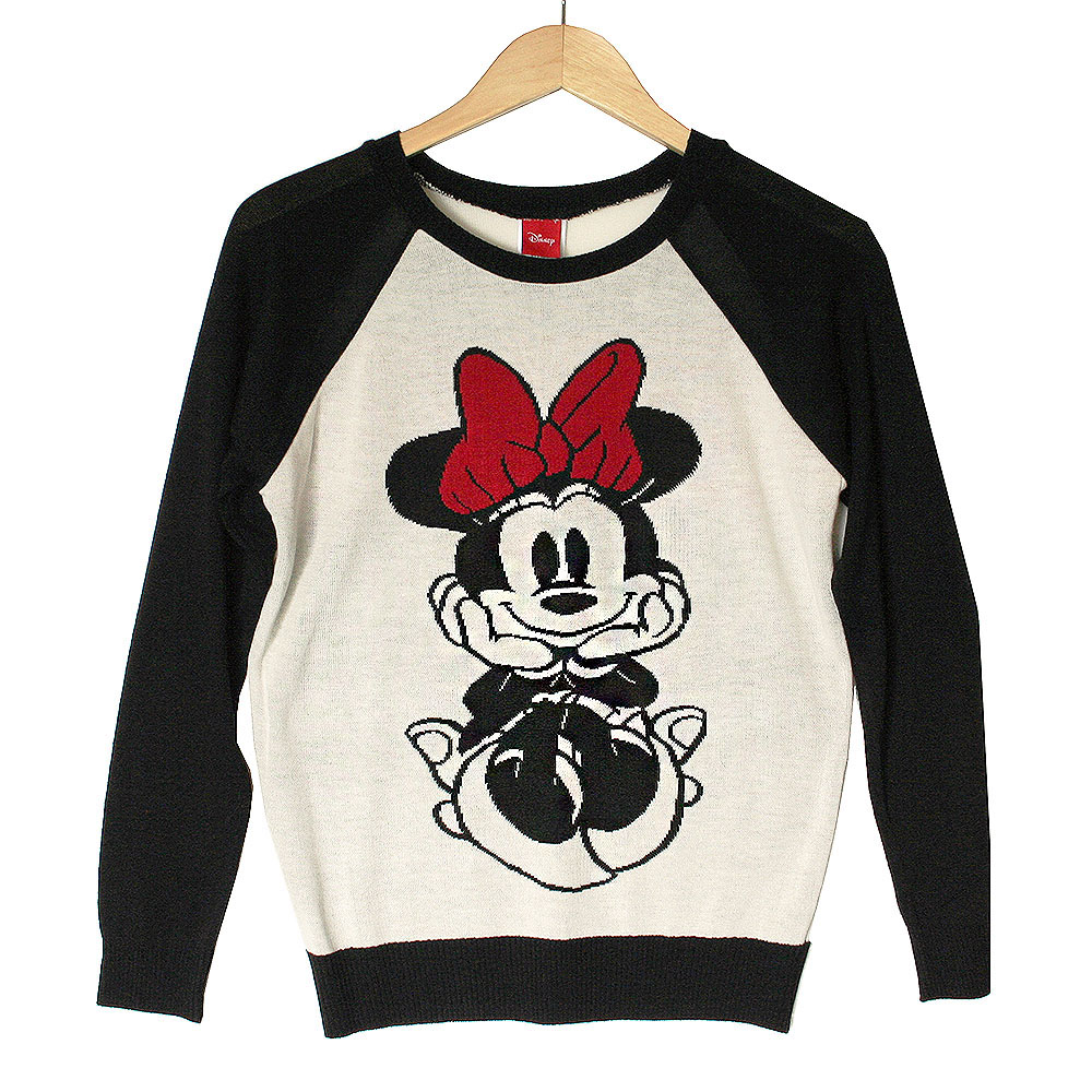 Disney Minnie Mouse Thin Lightweight Ugly Sweater The