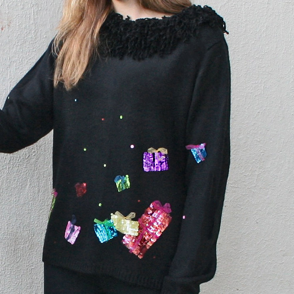 christmas sequin top