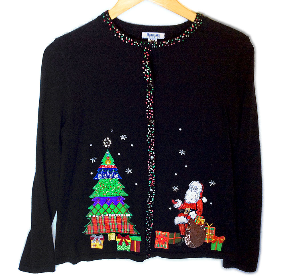 Christmas Tree   Dirty Santa Tacky Ugly Holiday Sweater 