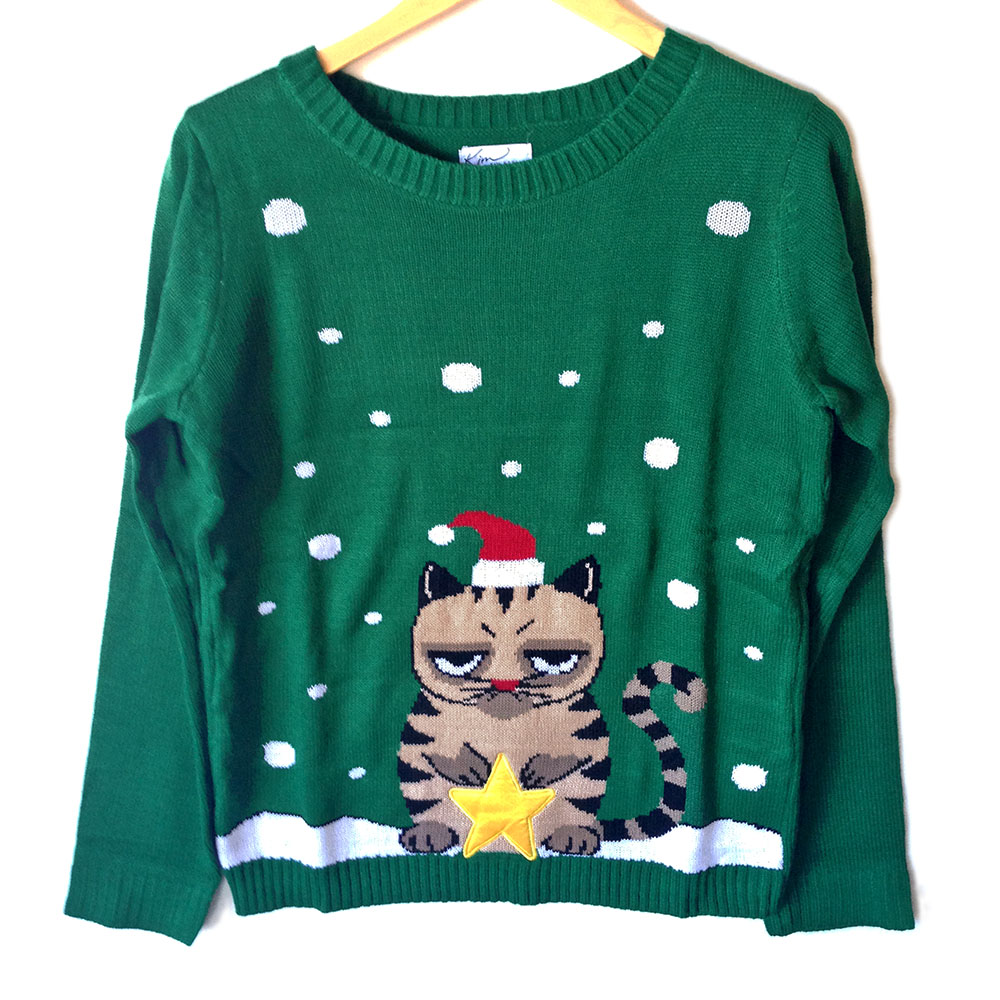 Cat Ugly Christmas Sweater 