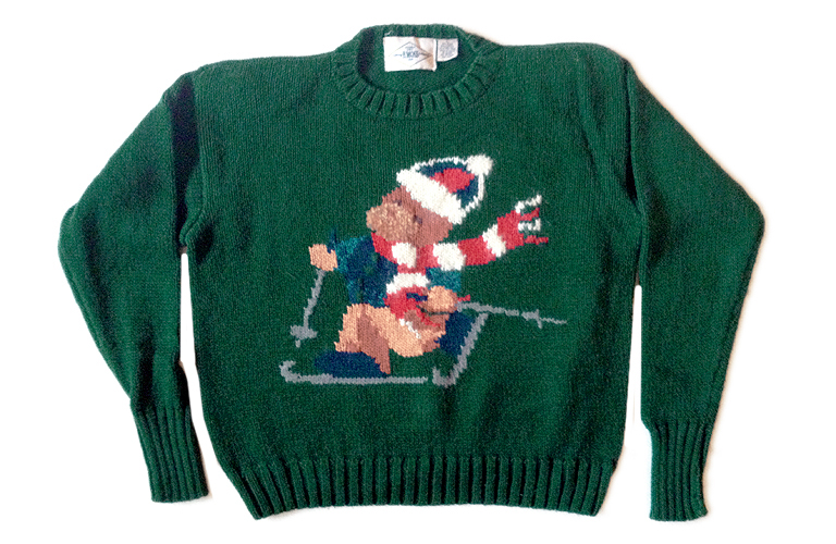 Skiing Teddy Bear Tacky Ugly Ski Sweater Women's Size Large (L) - The ...