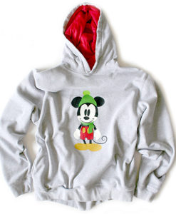 Disney Mickey Mouse Ugly Christmas Hoodie Sweatshirt Women's Size Large (L)