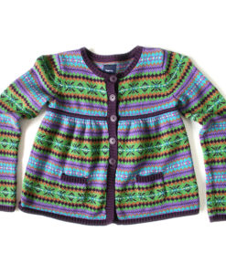 Gap Kids Purple Nordic Babydoll Ugly Ski Sweater Girl's Size XXL (14-16)
