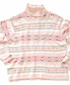 Nordic Snowflakes Pink Tacky Ugly Ski Sweater Women's Plus Size 22:24 (3X) - Brand New!