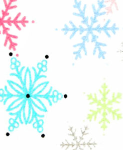 Pastel Snowflakes Turtleneck to Wear Under Tacky Ugly Christmas Sweater:Vest Women's XL