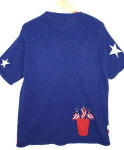 Quacker Factory Fourth of July Independence Day Patriotic Tacky Ugly Sweater Women's XL (1X)