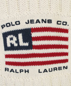 Ralph Lauren Fourth of July Independence Day USA Flag Tacky Ugly Sweater Women's Size Medium (M)