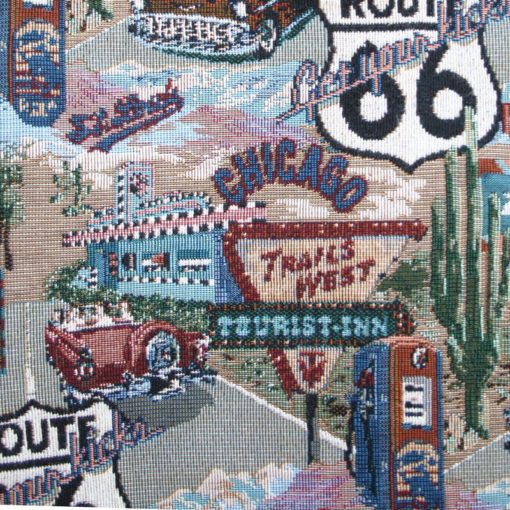 Route 66 Vintage Road Travel Theme Ugly Vest Women's Size Small (S):XS DIY Handmade