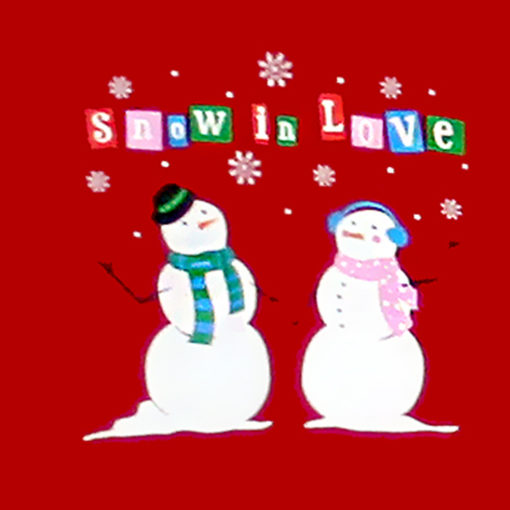 "Snow In Love" Tacky Ugly Christmas Sweatshirt Women's Size Large (L)
