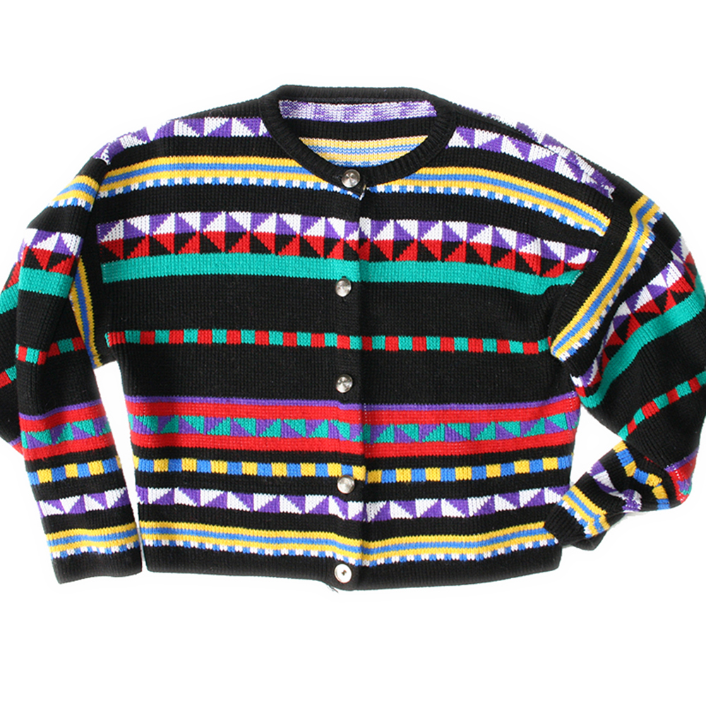 Vintage 80s Tacky Ugly Ski Sweater - The Ugly Sweater Shop