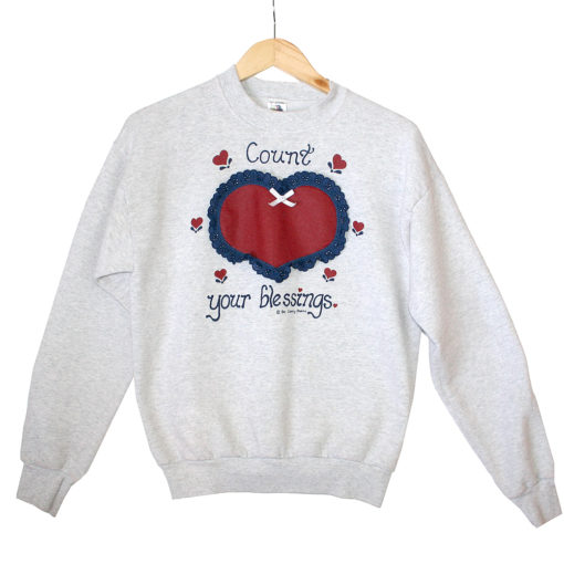 Country Heart "Count Your Blessings" Tacky Ugly Sweatshirt