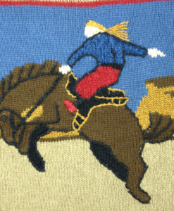 "Ride 'Em, Cowboy!" Western Horse Oversized Tacky Ugly Sweater