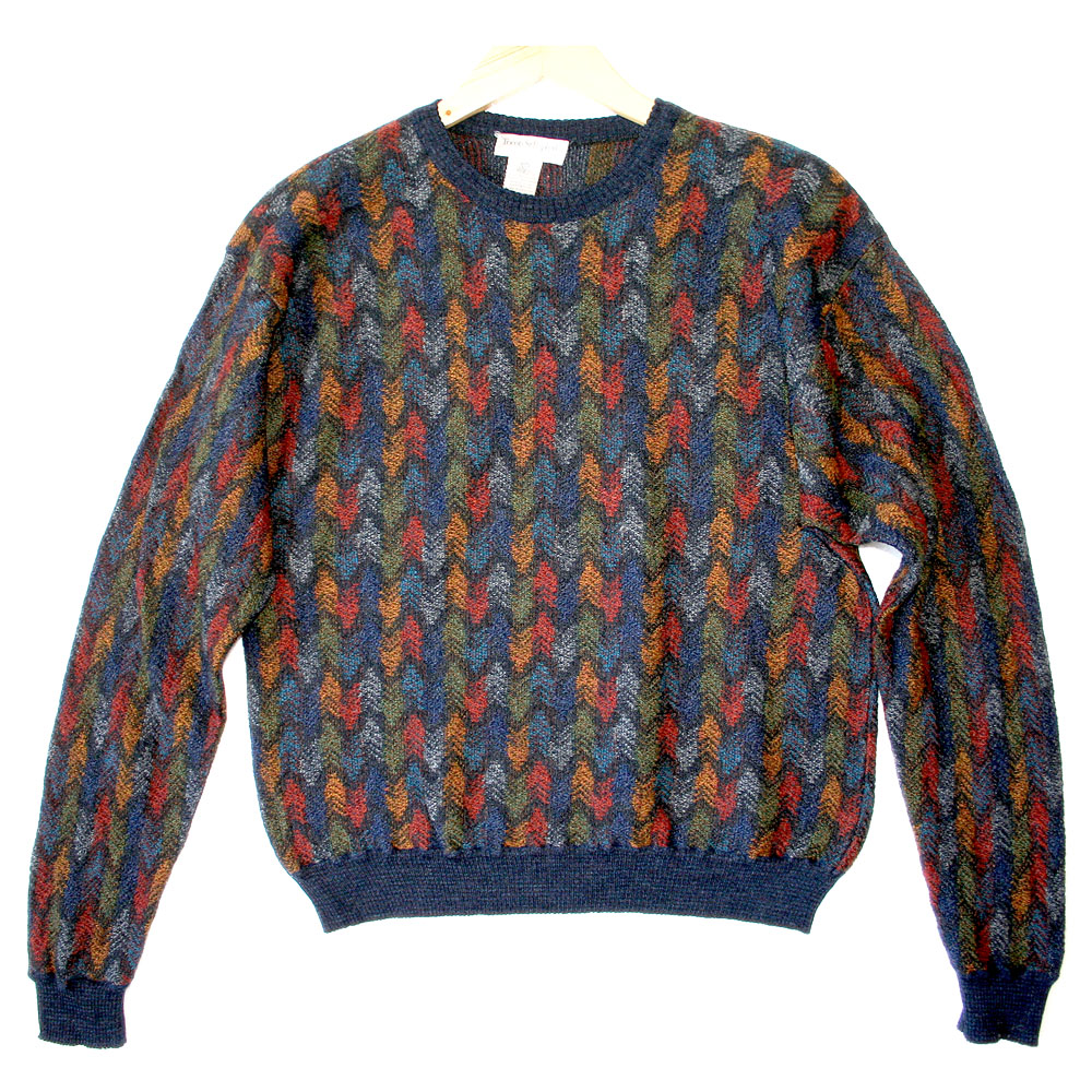 Colorful Feathers Cosby Style Ugly Sweater - The Ugly Sweater Shop