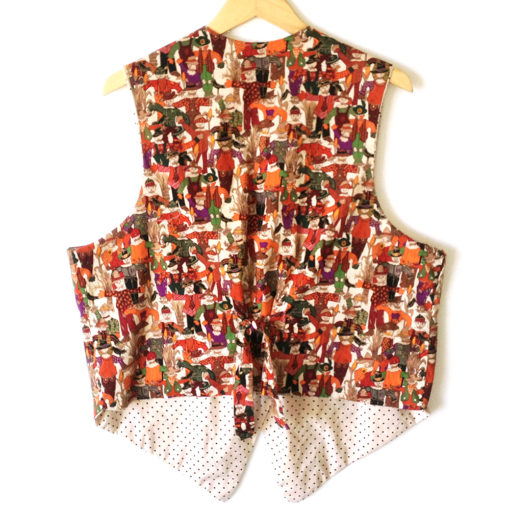 Crowd of Scarecrows Tacky Ugly Halloween Vest