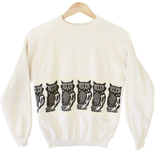 DIY Vintage 80s Owl Halfbreed Ugly Sweater / Sweatshirt