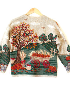 Houses & Harvest Tacky Thanksgiving Ugly Sweater