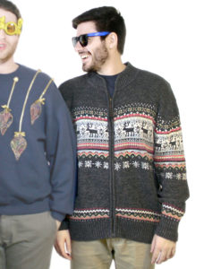 Nordic Reindeer Tacky Ugly Christmas Sweater