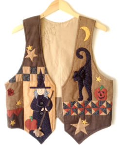 Puffy Face Cat Tacky Ugly Halloween Vest