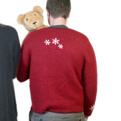 Soft Fuzzy Ice Skating Teddy Bears Ugly Christmas Sweater
