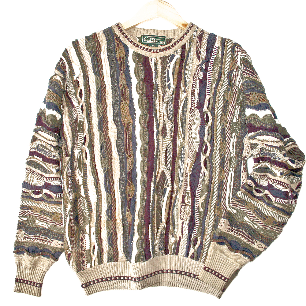 Textured Multicolored Cosby Style Ugly Sweater - The Ugly Sweater Shop