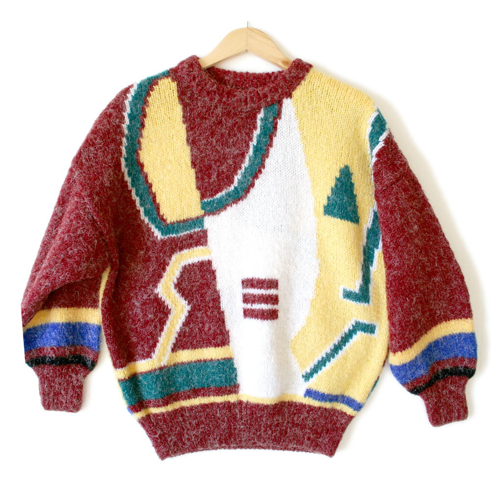 Thick & Hairy Vintage 80s Cosby Ugly Sweater - The Ugly Sweater Shop