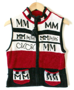 This Ugly Sweater Vest Is Brought To You By The Letter M
