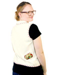 Tree and Gifts Lightweight Tacky Ugly Christmas Sweater Vest