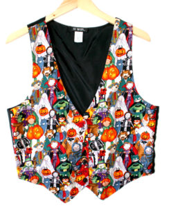 Trick or Treating Kids in Costumes Ugly Halloween Vest