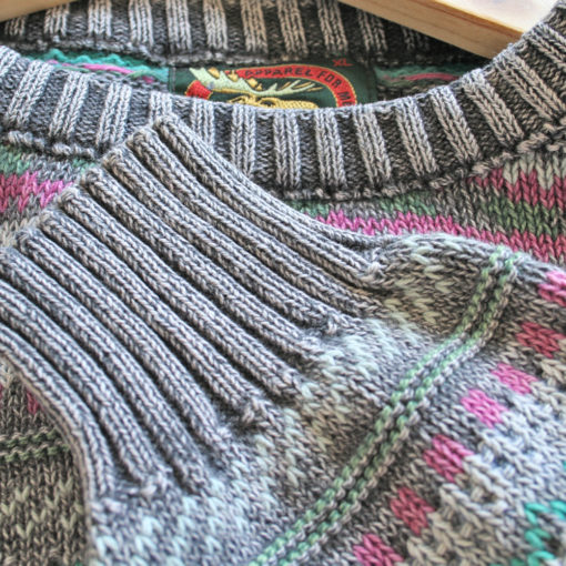 Vintage 80s Faded Acid Wash Cosby Ski Sweater