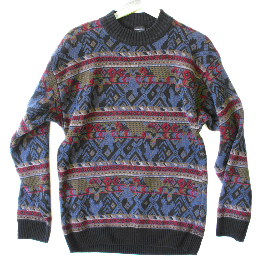 Vintage 80s Generra Men's Nordic Cosby Sweater - The Ugly Sweater Shop