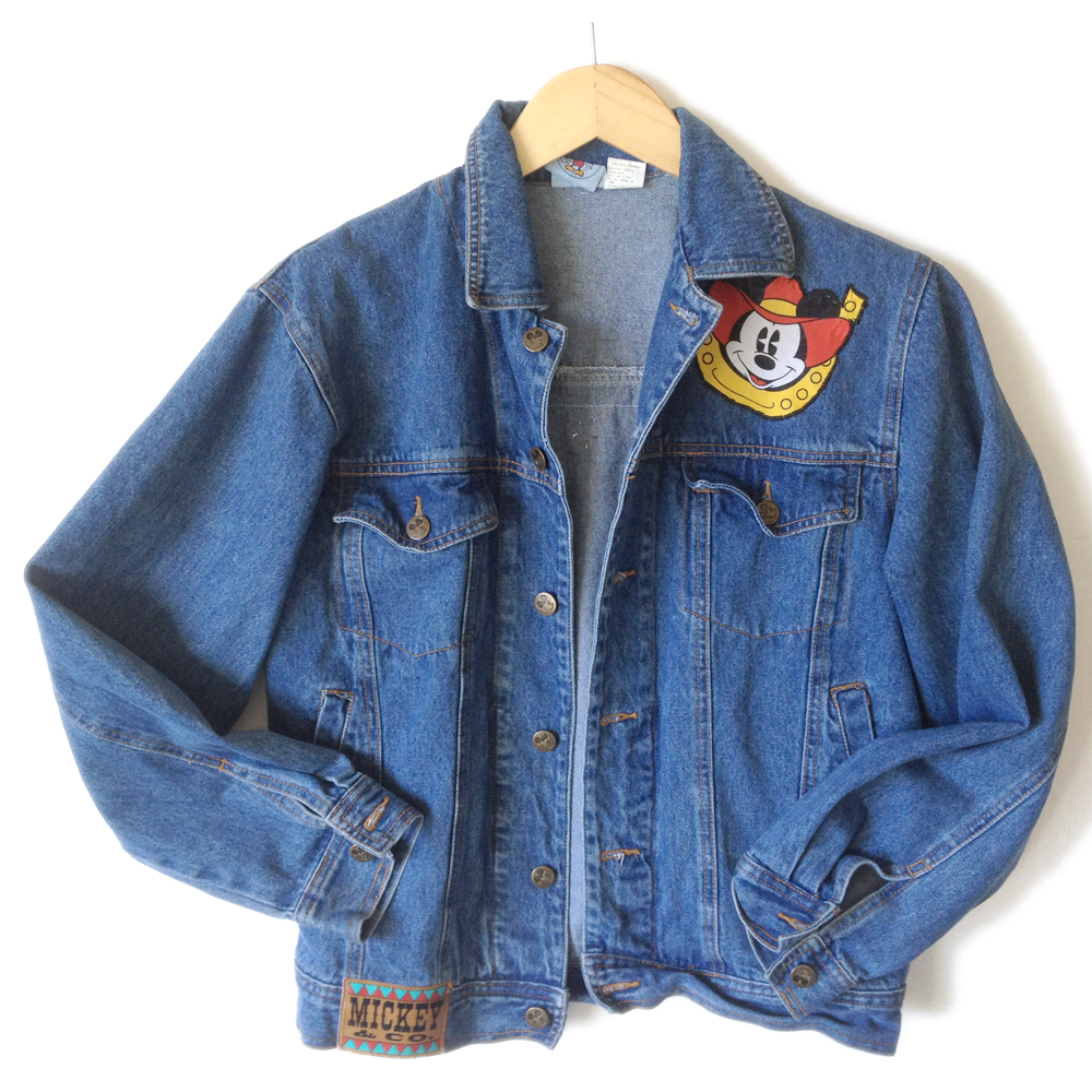 Vintage 90s Cowboy Mickey Mouse Western Denim Ugly Jacket - The Ugly ...