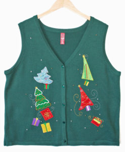 Christmas Trees and Gifts Ugly Christmas Sweater Vest