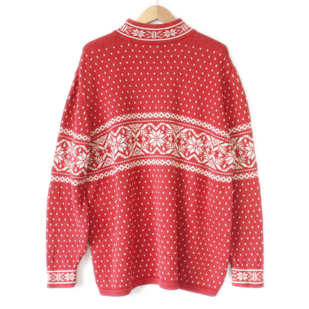 Classic Nordic Snowflake Men's Ski / Ugly Christmas Sweater - The Ugly ...