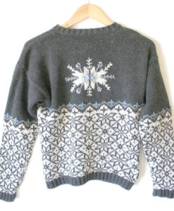 Classic Nordic Snowflake Ski / Ugly Christmas Sweater