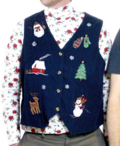 Corduroy Grab Bag Ugly Christmas Vest