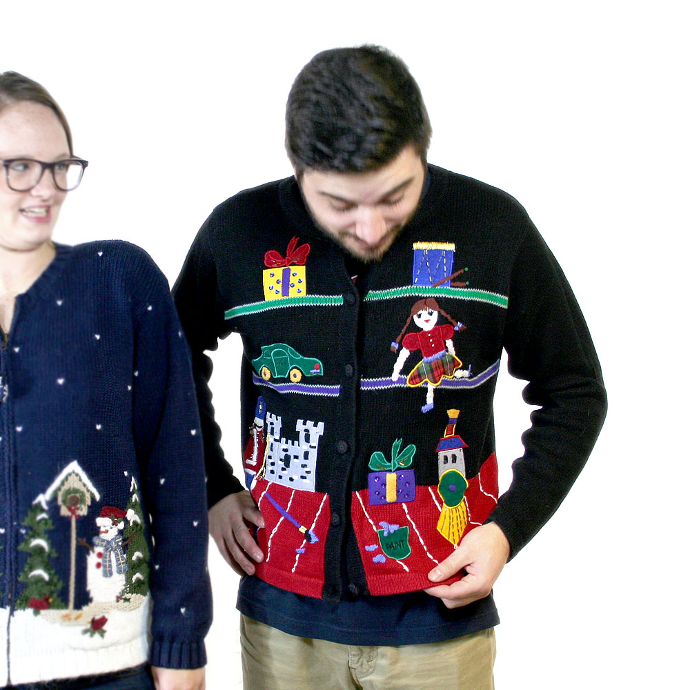 creepy christmas sweater