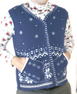 Mr Awkward Mitten Pockets Ugly Christmas Sweater Vest