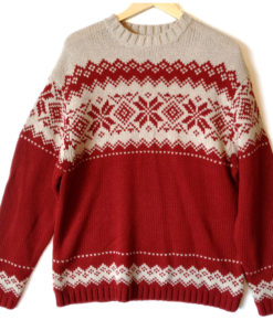 Nordic Snowflake Men's Ugly Ski Sweater