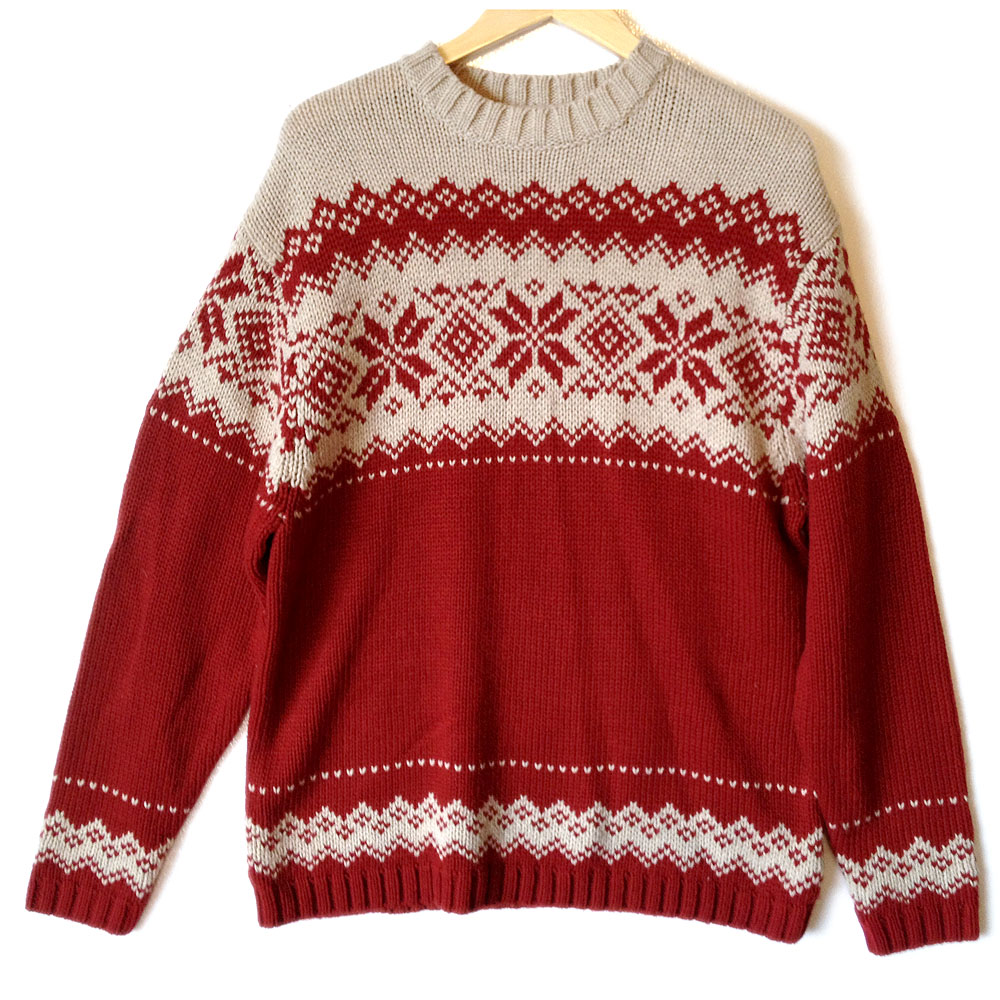 Nordic Snowflake Men's Ugly Ski Sweater - The Ugly Sweater Shop
