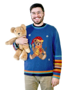 Pedobear Teddy Bear Tacky Ugly Christmas Sweater