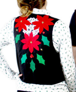 Pointsetta Lover's Ugly Christmas Vest