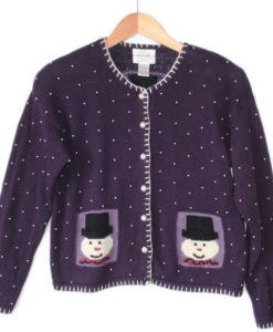 Purple Pocket Psych-Out Ugly Christmas Sweater
