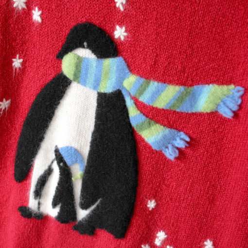 Red Penguin March Ugly Christmas Sweater 2
