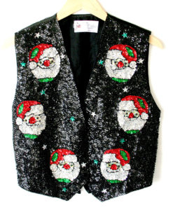 Richard Simmons' Blingy Bedazzled Sequin Santa Christmas Vest