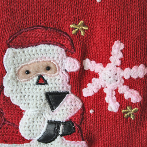 Santa Snowman And A Burro Ugly Christmas Sweater Vest