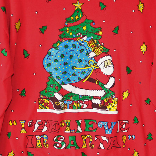Santa's Big Sack Vintage 80s Tacky Ugly Christmas Sweatshirt