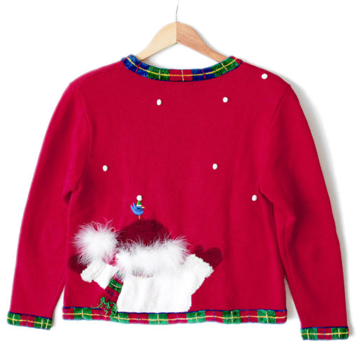 Snowman Needs A Haircut Tacky Ugly Christmas Sweater