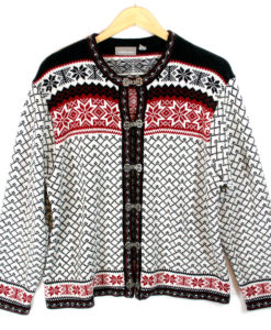 Soft Chenille Traditional Nordic Ugly Ski Sweater