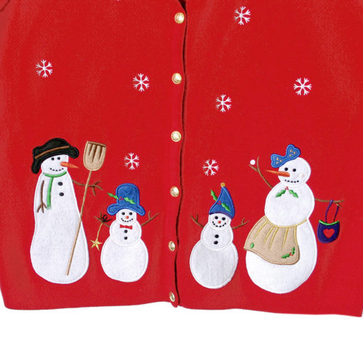 Twinsies! Matching Snowmen Ugly Christmas Sweater Vests